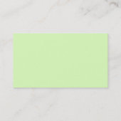 Cartes de visite simples élk vert clair. (Dos)