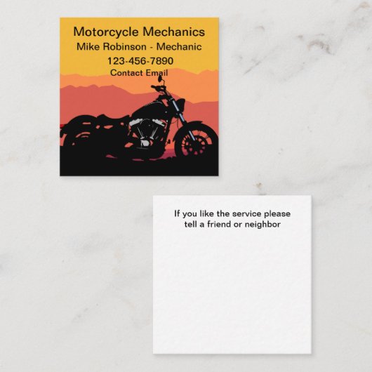 Cartes de visite simples et audacieuses sur le thè (Devant / Derrière)