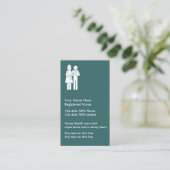 Cartes de visite simples et modifiables pour infir (Debout devant)