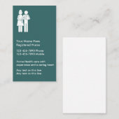 Cartes de visite simples et modifiables pour infir (Devant / Derrière)