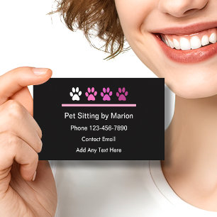 Cartes de visite simples et tendance pour gardien