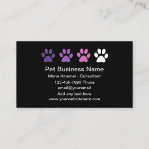 Cartes de visite simples et tendance pour service