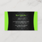 Cartes de visite simples noirs avec des slogans (Dos)