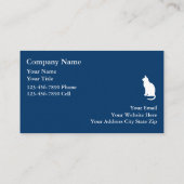 Cartes de visite simples pour chats (Dos)