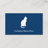 Cartes de visite simples pour chats (Devant)