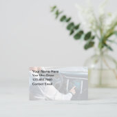 Cartes de visite simples pour chauffeur Uber desig (Debout devant)