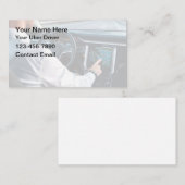 Cartes de visite simples pour chauffeur Uber desig (Devant / Derrière)