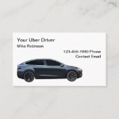 Cartes de visite simples pour chauffeur Uber Desig (Devant)