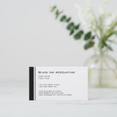 Cartes de visite simples pour comptable CPA (Debout devant)