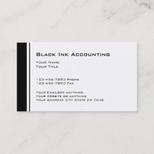 Cartes de visite simples pour comptable CPA