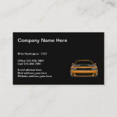 Cartes de visite simples pour concessionnaire auto (Devant)