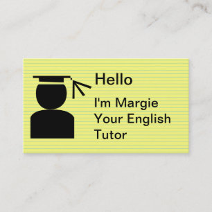 Cartes de visite simples pour cours particuliers