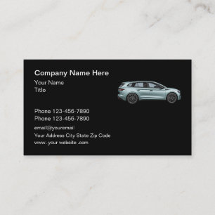 Cartes de visite simples pour courtier automobile