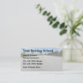 Cartes de visite simples pour école de conduite (Debout devant)