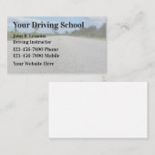 Cartes de visite simples pour école de conduite (Devant / Derrière)
