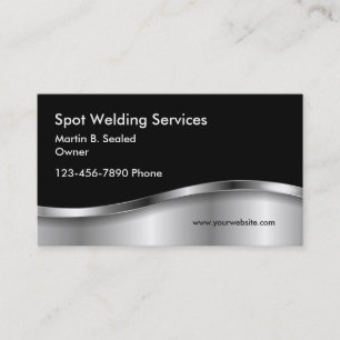 Cartes de visite simples pour entreprise de soudur