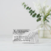 Cartes de visite simples pour expert-comptable agr (Debout devant)