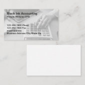 Cartes de visite simples pour expert-comptable agr (Devant / Derrière)