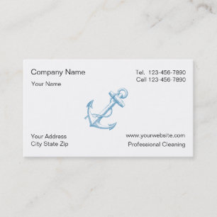 Cartes de visite simples pour la plaisance