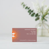 Cartes de visite simples pour massage (Debout devant)