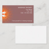 Cartes de visite simples pour massage (Devant / Derrière)