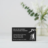 Cartes de visite simples pour peintre (Debout devant)