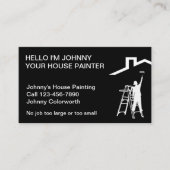 Cartes de visite simples pour peintre (Devant)