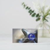 Cartes de visite simples pour plombier (Debout devant)
