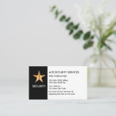 Cartes de visite simples pour service de sécurité (Debout devant)