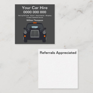 Cartes de visite simples pour service de taxi au R