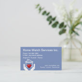 Cartes de visite simples pour services de surveill (Debout devant)