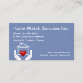 Cartes de visite simples pour services de surveill (Devant)