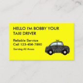 Cartes de visite simples pour taxi (Devant)