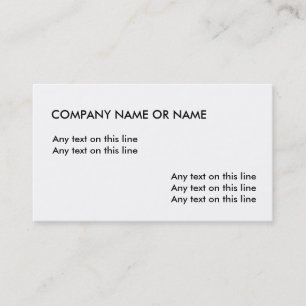Cartes de visite simples simples