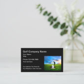 Cartes de visite simples sur le thème de golf pour (Debout devant)