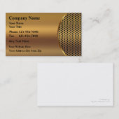 Cartes de visite simulés en métal (Devant / Derrière)