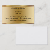 Cartes de visite simulés en métal (Devant / Derrière)