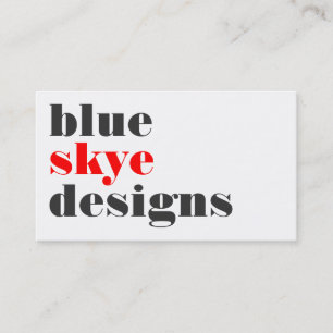 cartes de visite > skye bleu [rouge : charbon de