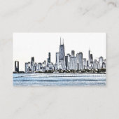 Cartes de visite Skyline de Chicago (Dos)