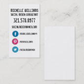 Cartes de visite sociaux de médias (Devant / Derrière)