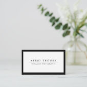 Cartes de visite sociaux de médias noir Luxe et (Debout devant)