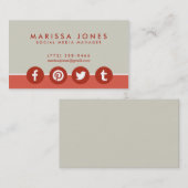 Cartes de visite sociaux de Tan de pêche de (Devant / Derrière)