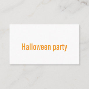 Cartes de visite soirée Halloween