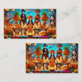Cartes de visite soirée halloween (Devant / Derrière)