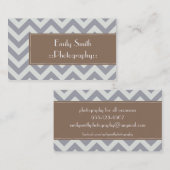 Cartes de visite sophistiqués gris-clair de (Devant / Derrière)