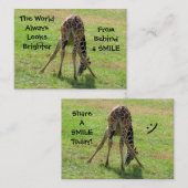 Cartes de visite souriants (Devant / Derrière)