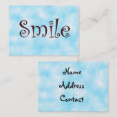 cartes de visite souriants (Devant / Derrière)
