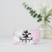 Cartes de visite souterraines rose (Debout devant)