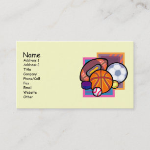 Cartes de visite sportifs