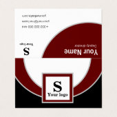 Cartes de visite Standard : 8,5 cm x 5,5 cm (Extérieur déplié)